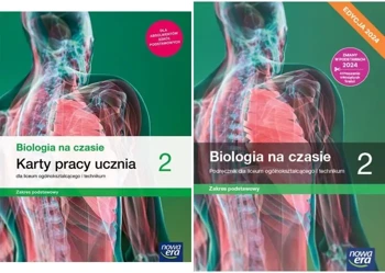 BIOLOGIA NA CZASIE 2 PODRĘCZNIK + KARTY PRACY ZAKRES PODSTAWOWY 2024 LO - Opracowanie zbiorowe