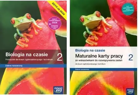 BIOLOGIA NA CZASIE 2 PODRĘCZNIK + KARTY PRACY ZAKRES ROZSZERZONY 2024 LO - Dawid Kaczmarek, Tomasz Otręba, Renata Stencel, A