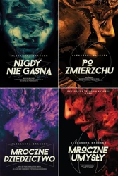 BRACKEN 4x Mroczne umysły + Nigdy Nie Gasną + Po Zmierzchu + Dziedzictwo - Alexandra Bracken