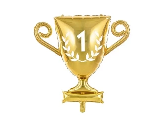 Balon foliowy Puchar złoty 64x61cm - PartyDeco