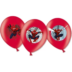 Balony lateksowe Spider Man 27,5cm 6szt - Amscan