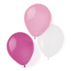 Balony lateksowe hot pink 25,4cm/10 8szt. - Amscan