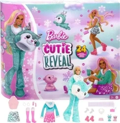 Barbie Cutie Reveal Kalendarz adwentowy HJX76 - Mattel