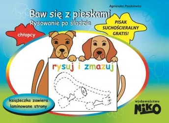 Baw się z pieskami. Rysowanie po śladzie - Agnieszka Paszkiewicz