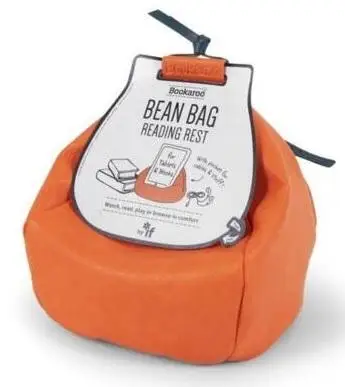 Bean Bag Pufa z kieszonką pod książkę/tablet pomar - IF