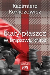 Biały płaszcz w brązową kratę - Kazimierz Korkozowicz