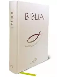 Biblia z rybką - biała z paginatorami TW - praca zbiorowa