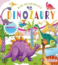 Blok kolorowanek. Dinozaury - praca zbiorowa