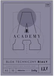 Blok techniczny A3/10K Academy (10szt) - INTERDRUK
