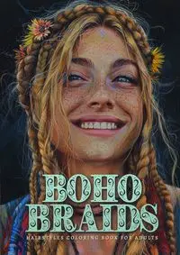 Boho Braids Hairstyles Coloring Book for Adults - Publishing Monsoon