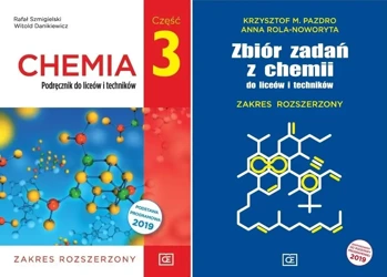 CHEMIA 3 PODRĘCZNIK + ZBIÓR ZADAŃ OFICYNA PAZDRO ZAKRES ROZSZERZONY 2021 LO - Krzysztof M. Pazdro, Anna Rola-Noworyta