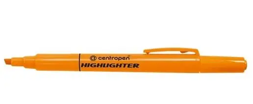 Cienki zakreślacz Highlighter pomarańczowy - Centropen