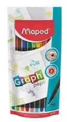 Cienkopis Graph Peps 12 kolorów MAPED