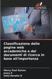 Classificazione delle pagine web accademiche e dei documenti di ricerca in base all'importanza - Mercy Paul Selvan