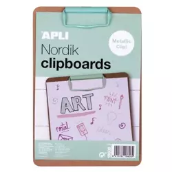 Clipboard A5 drewniany pastelowy zielony - Apli