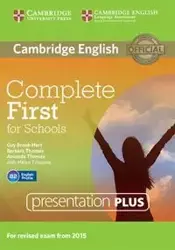 Complete First for Schools Presentation Plus DVD-ROM - Guy Brook-Hart, Thomas Barbara, Thomas Amanda, Helen Tiliouine