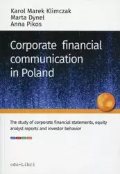 Corporate financial communication in Poland - Karol Marek Klimczak, Marta Dynel, Anna Pikos