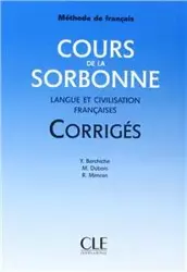 Cours de la Sorbonne livret de corriges