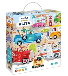 CzuCzu Moto puzzle Auta 3+ - Bright Junior Media