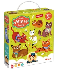 CzuCzu Puzzle Miau Kotki 3+ - Bright Junior Media