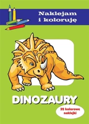 Dinozaury. Naklejam i koloruję - Anna Wiśniewska, Aleksander Małecki