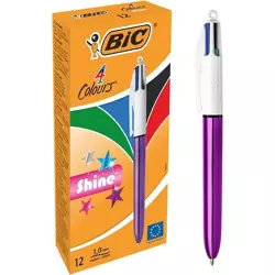 Długopis 4 Colours Shine Purple (12szt) - BIC