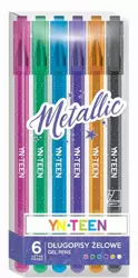 Długopis żelowy 6 kolorów Metallic YN TEEN - INTERDRUK