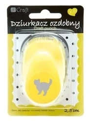 Dziurkacz ozdobny 2,5cm kot - Dalprint