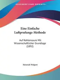 Eine Einfache Luftprufungs-Methode - Wolpert Heinrich