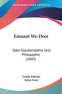 Emunot We-Deot - Fajjumi Saadja