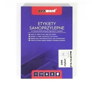 Etykiety samoprzylepne A4/100K 24x70x37mm - Penword