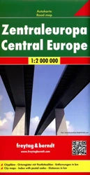 Europa środkowa mapa 1:2 000 000 - Opracowanie Zbiorowe