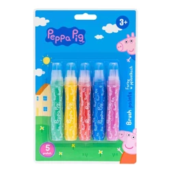 Farby w pędzelkach Peppa Pig 5szt.blister - ASTRA art-pap