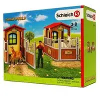 Farm World Konie Zestaw stajnia - Schleich