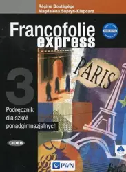 Francofolie express 3 Nowa edycja SB + CD PWN - Regine Boutegege, Magdalena Supryn-Klepcarz