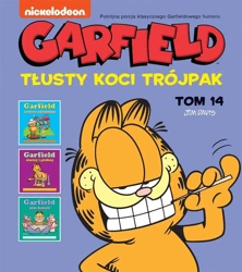 Garfield T.14 Tłusty koci trójpak - Jim Davis, Jim Davis, Piotr W. Cholewa