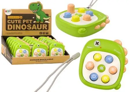 Gra zręcznościowai dinozaur zielona - Leantoys