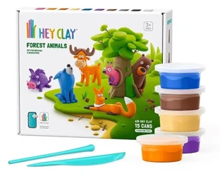 Hey Clay - Zwierzęta leśne + akcesoria - TM Toys