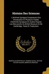 Histoire Des Sciences - Berthelot Marcellin