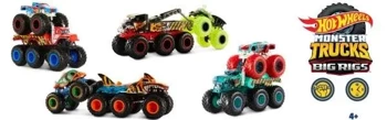 Hot Wheels Monster Trucks 6-kołowe ciężarówki mix - Mattel