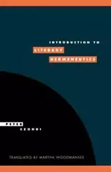 Introduction to Literary Hermeneutics - Peter Szondi