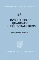 Invariants of Quadratic Differential Forms - Veblen Oswald