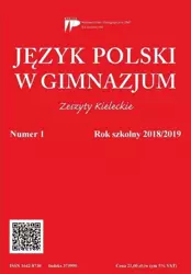 Język polski w gimnazjum nr 1 2018/2019 - praca zbiorowa