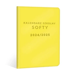 Kalendarz Szkolny Softy 2024/2025 żółty - KALPOL.BIS kalendarze szkolne