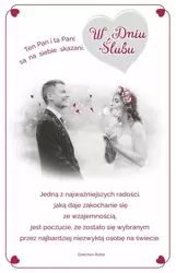 Kartka okolicznościowa Ślub S38 - AbCard