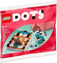 Klocki DOTS 30637 Tacka w kształcie zwierzaka i zawieszka na torbę - LEGO