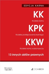 Kodeks karny. Kodeks postępowania karnego. Kodeks karny wykonawczy. 13 innych aktów prawnych. Edycja karna wyd. 42 - Opracowanie zbiorowe