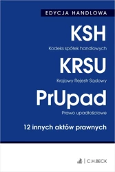 Kodeks spółek handlowych. Krajowy Rejestr Sądowy. Prawo upadłościowe. 12 innych aktów prawnych wyd. 40 - Opracowanie zbiorowe