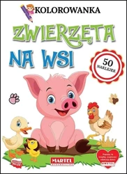 Kolorowanka z naklejkami. Zwierzęta na wsi - Nikola Jaźwiec