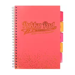 Kołozeszyt Pukka Pad A4 Project Book Blush koralowy, kratka - Pukka Pads